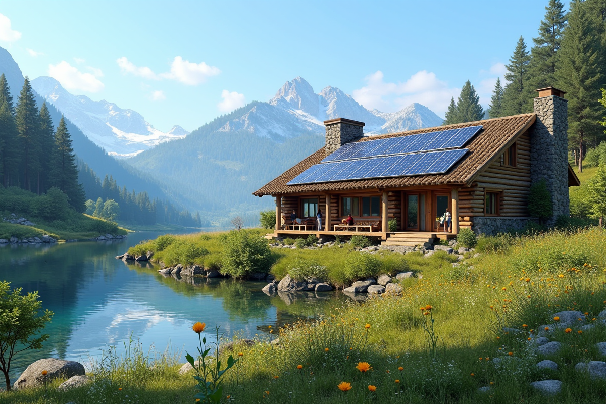 Ecolodge en bois près d