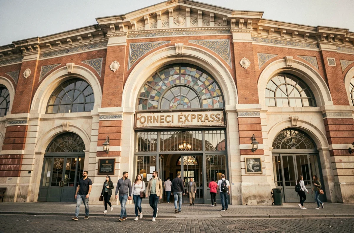 Gare de Sirkeci à Istanbul, terminus historique de l'Orient Express avec son architecture mauresque
